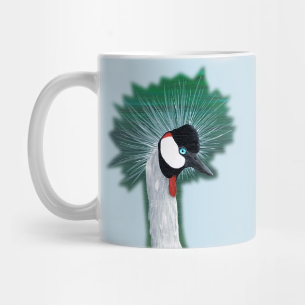 Crowned crane by Bwiselizzy